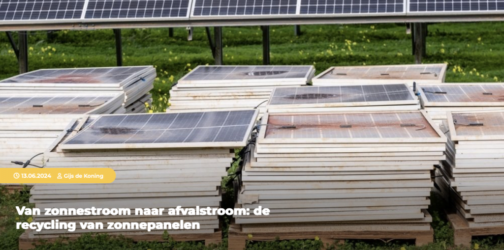 Zonnepanelen, recycling